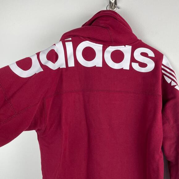 adidas red Vocal RYV Blocked Pullover Unisex Hoodie - Size S - Picture 4 of 9